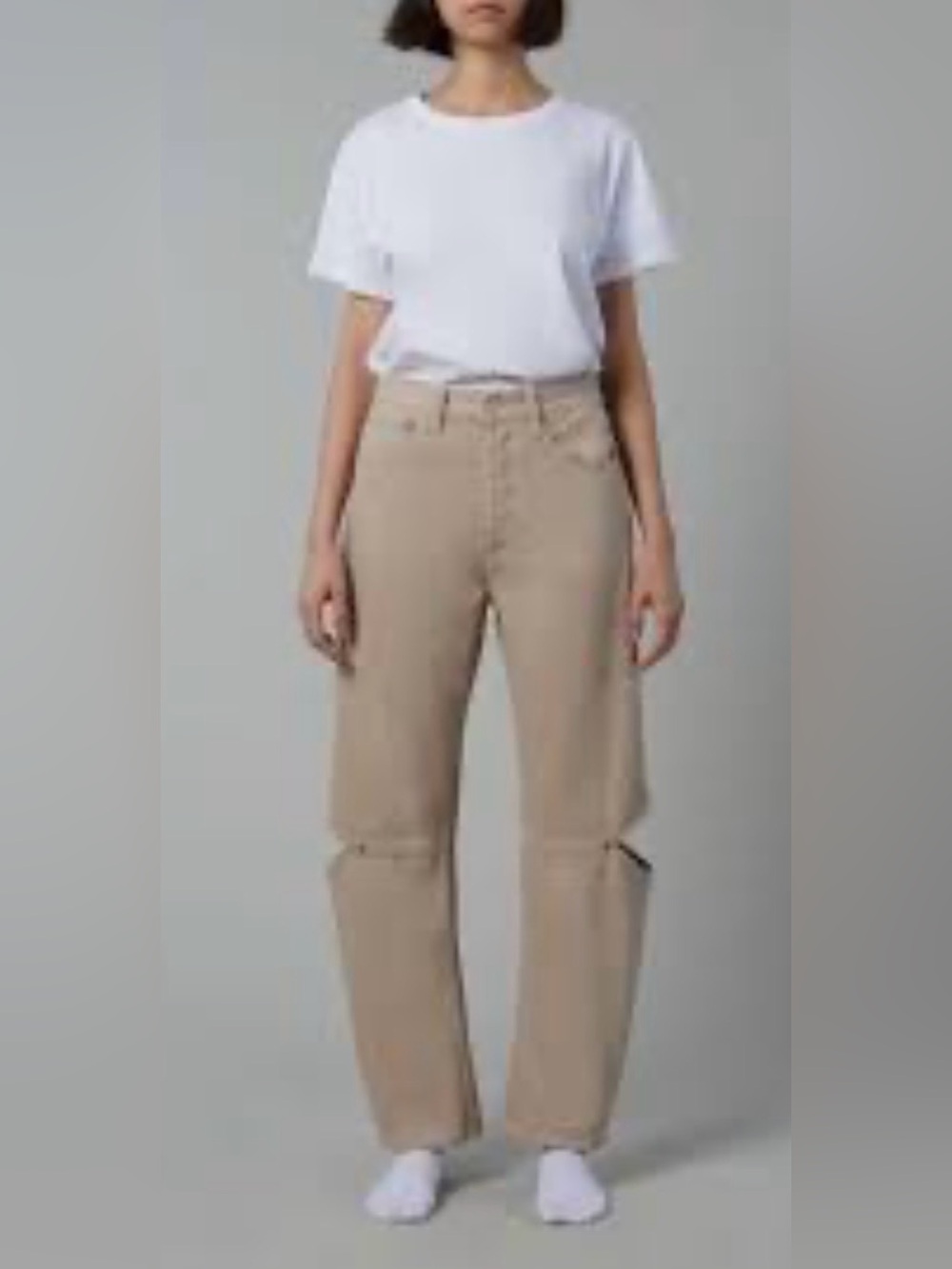STILL HERE New York Cow Girl Straight Grey Denim Size 25” Butterfly